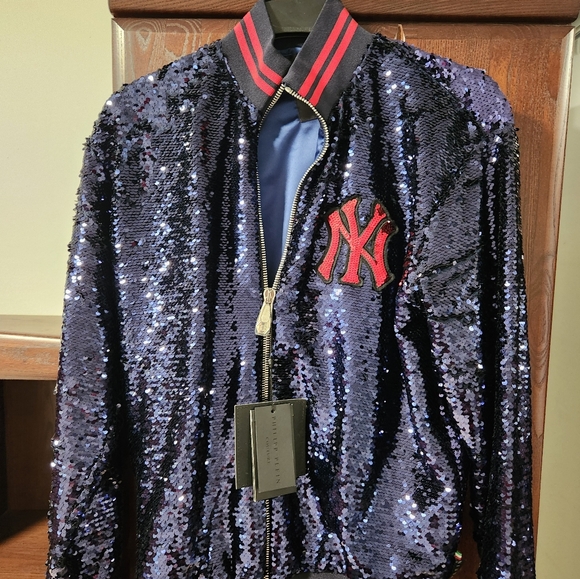 Philipp Plein sequined NY Yankees jacket size M - Picture 4 of 4